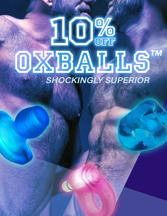 Prowler Homepage - 10% OFF Oxballs Adult Toys, Image shows brand name, cock rings and prices - Mobile Image