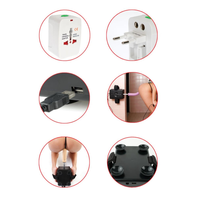 Load image into Gallery viewer, Fetish Fantasy Series Portable Sex Machine Black Pink Purple
