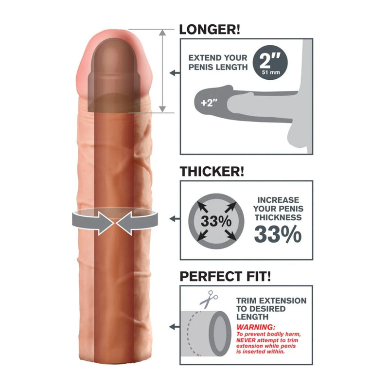 Load image into Gallery viewer, Fantasy X-Tensions Perfect 2 Inch Penis Extender Pink
