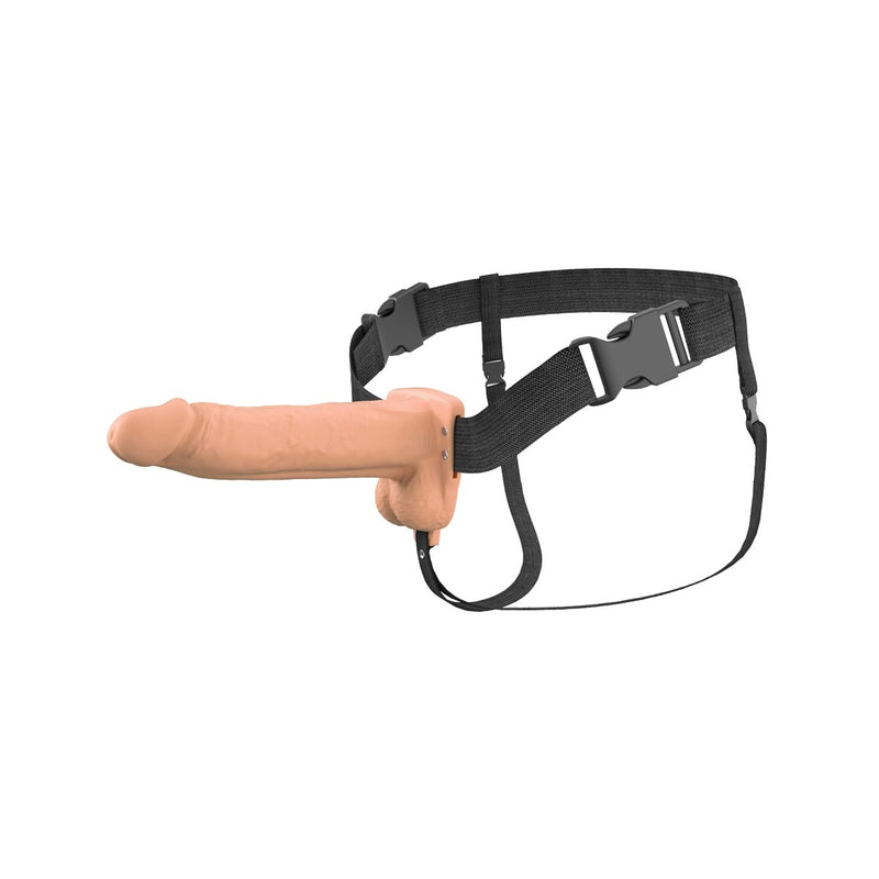 Load image into Gallery viewer, Fantasy X-Tensions Elite Vibrating Dual Density Silicone Hollow Strap On Light 8 Inch

