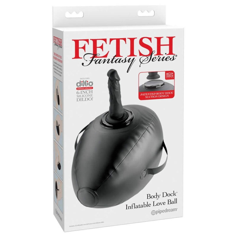 Load image into Gallery viewer, Fetish Fantasy Series Body Dock Inflatable Love Ball Black
