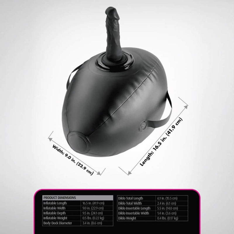 Load image into Gallery viewer, Fetish Fantasy Series Body Dock Inflatable Love Ball Black
