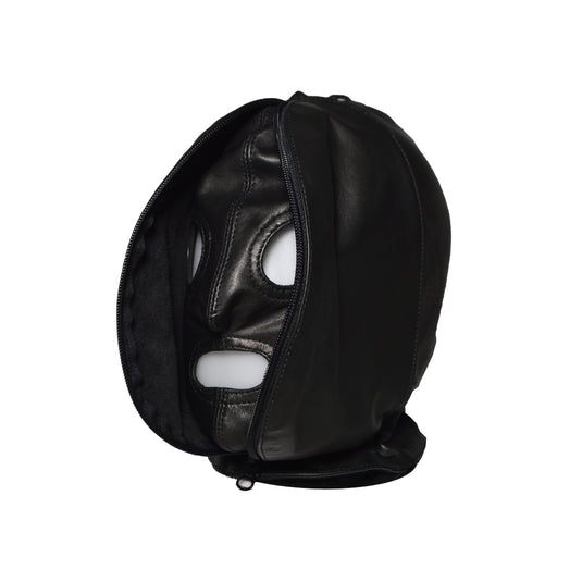 Prowler RED Leather Double Hood With Front Zipper Black