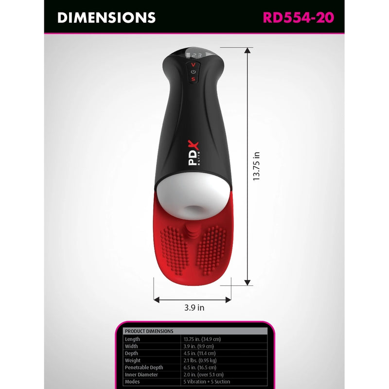 Load image into Gallery viewer, PDX Elite Fap-O-Matic Pro XL Masturbator White
