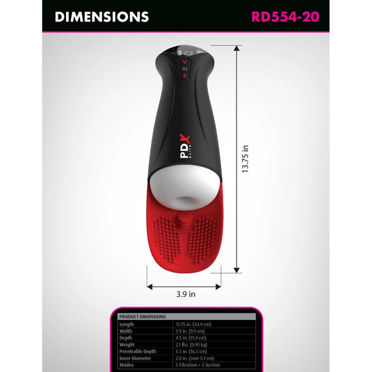 PDX Elite Fap-O-Matic Pro XL Masturbator White