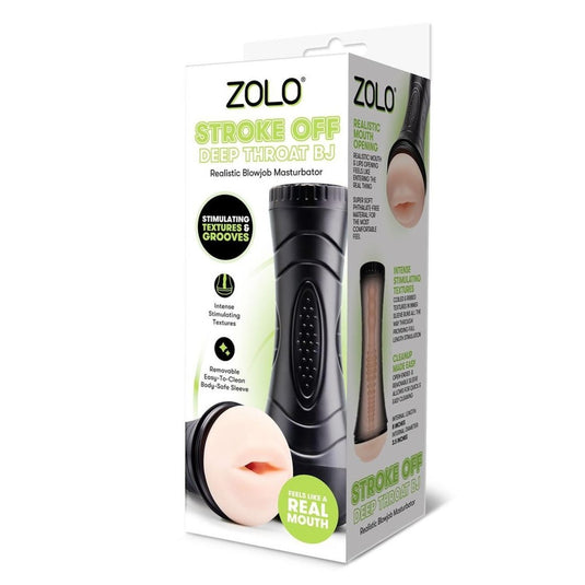 Zolo Stroke Off Deep Throat Realistic Blow Job Masturbator Pink Black