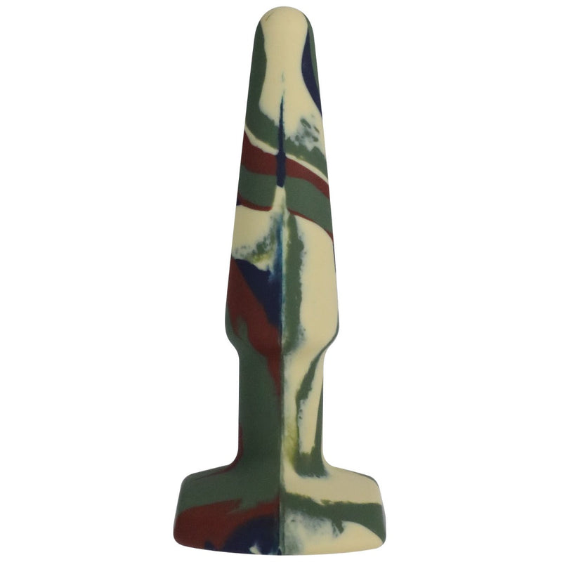 Load image into Gallery viewer, A-Play Groovy Silicone Butt Plug Camouflage 4 Inch
