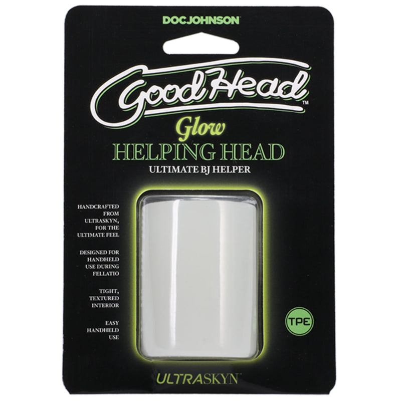Load image into Gallery viewer, GoodHead Glow In The Dark Helping Head Stroker
