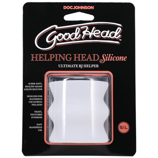 GoodHead Helping Head Silicone Stroker White