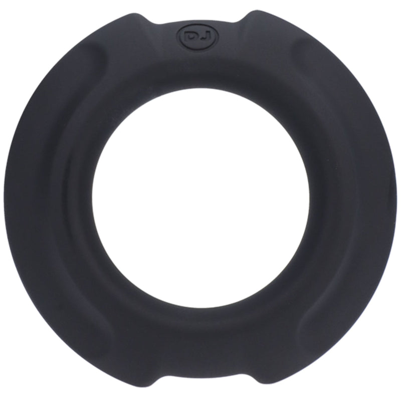 Load image into Gallery viewer, OptiMALE FlexiSteel Silicone Metal Core Cock Ring Black 35mm
