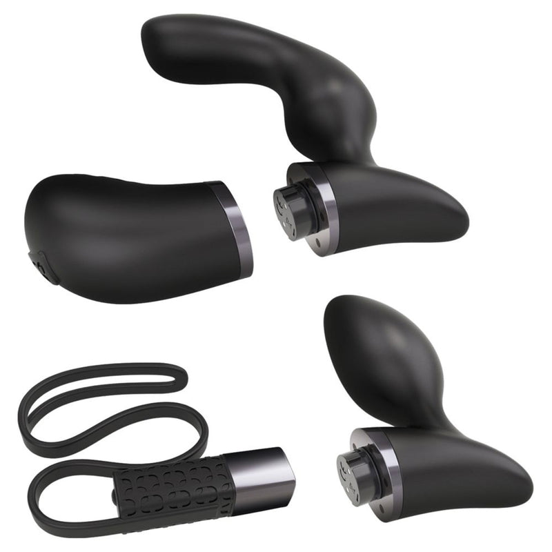 Load image into Gallery viewer, Rocks Off Fuzion Xchange Remote Control Prostate Massager Black
