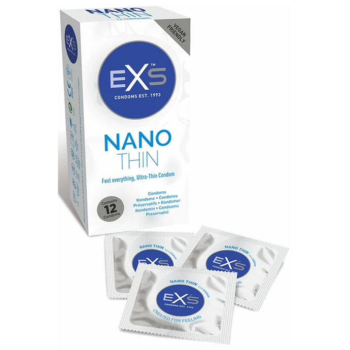 EXS Nano Thin Condoms 12 Pack - Simply Pleasure