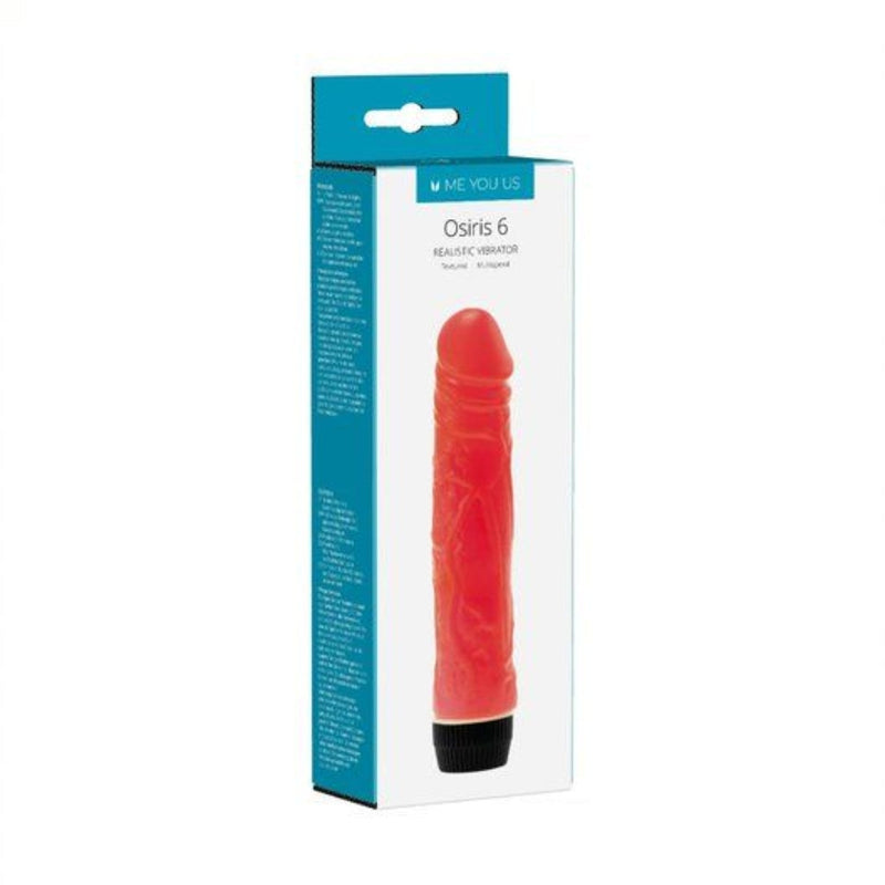 Load image into Gallery viewer, Me You Us Osiris 6 Realistic Vibrator Red - Simply Pleasure

