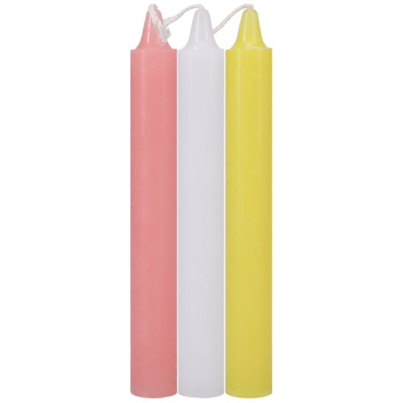 Load image into Gallery viewer, Doc Johnson Japanese Drip Candles Pink White Yellow
