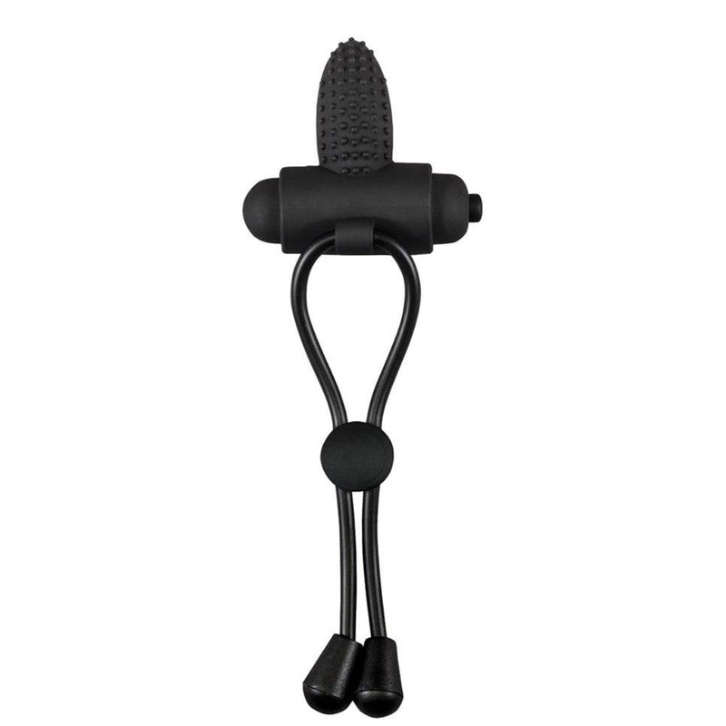 Load image into Gallery viewer, Maxx Men Vibrating Cocktie Silicone Cock Ring Black
