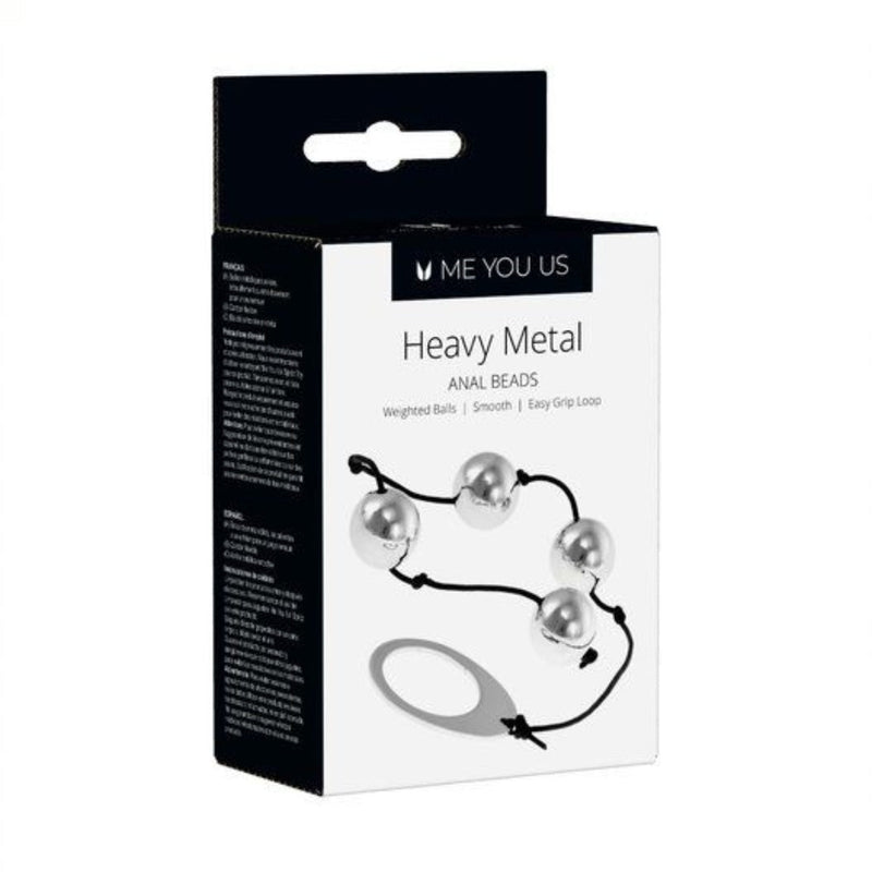 Load image into Gallery viewer, Me You Us Heavy Metal Anal Beads Silver - Simply Pleasure

