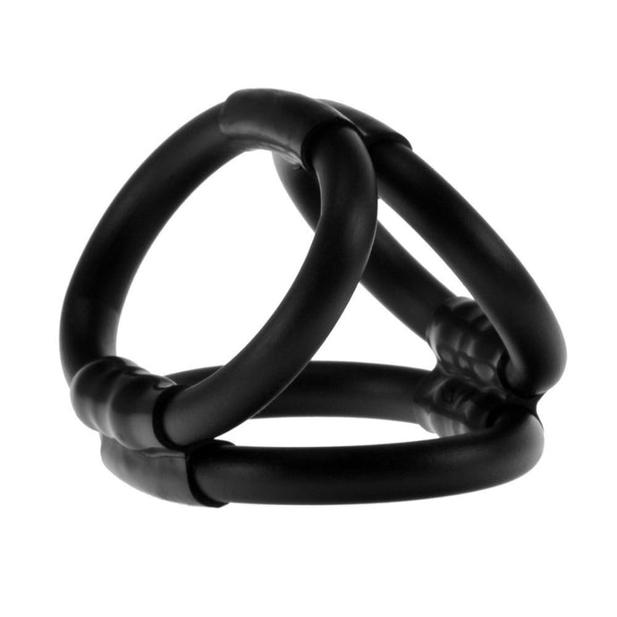 Me You Us Caged Up 3 Ring Cock Cage Black  - Prowler UK - Gay Sex Toys
