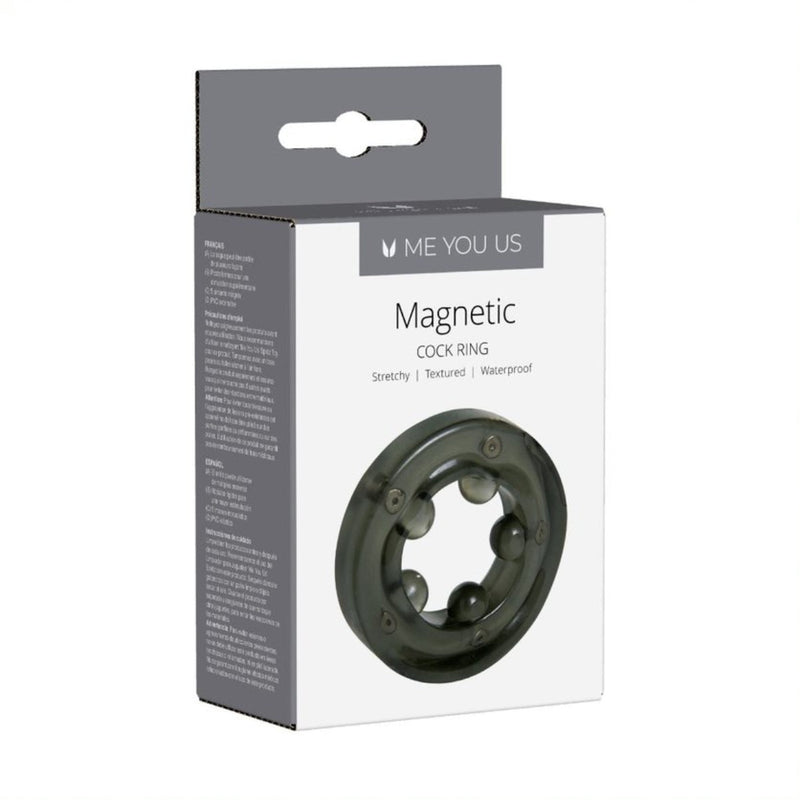 Load image into Gallery viewer, Me You Us Magnetic Cock Ring Black - Simply Pleasure
