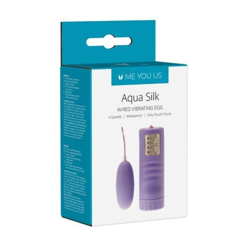 Load image into Gallery viewer, Me You Us Aqua Silk Wired Vibrating Egg Lilac - Simply Pleasure

