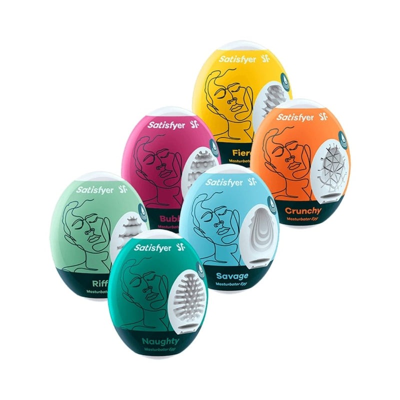 Load image into Gallery viewer, Satisfyer Masturbator Egg 6 Pack Assorted
