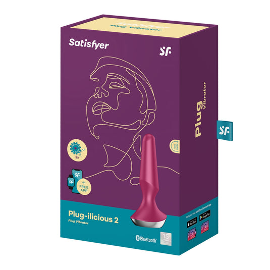 Satisfyer Plug-ilicious 2 Vibrating Butt Plug Berry