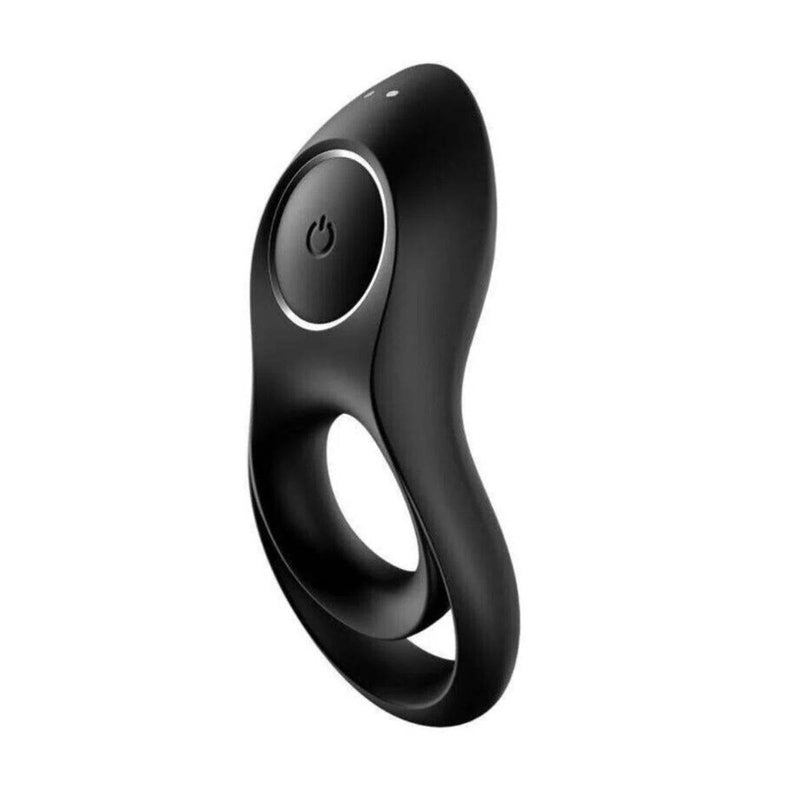 Load image into Gallery viewer, Satisfyer Legendary Duo Vibrating Cock Ring Black
