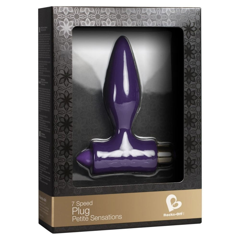 Load image into Gallery viewer, Rocks Off Petite Sensations Vibrating Butt Plug Purple
