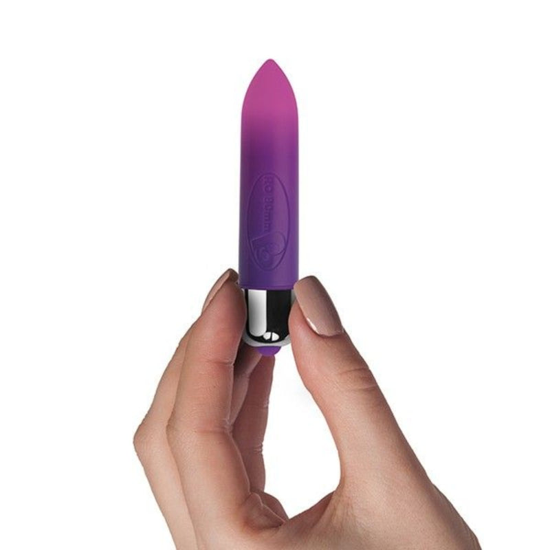 Load image into Gallery viewer, Rocks Off 7 Speed RO-80mm Colour Me Orgasmic Bullet Vibrator Purple
