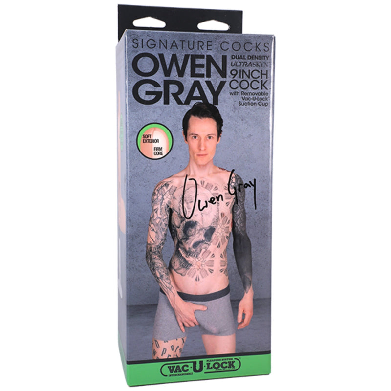 Load image into Gallery viewer, Signature Cocks Owen Gray Ultraskyn Vac-U-Lock Dildo Pink 9 Inch
