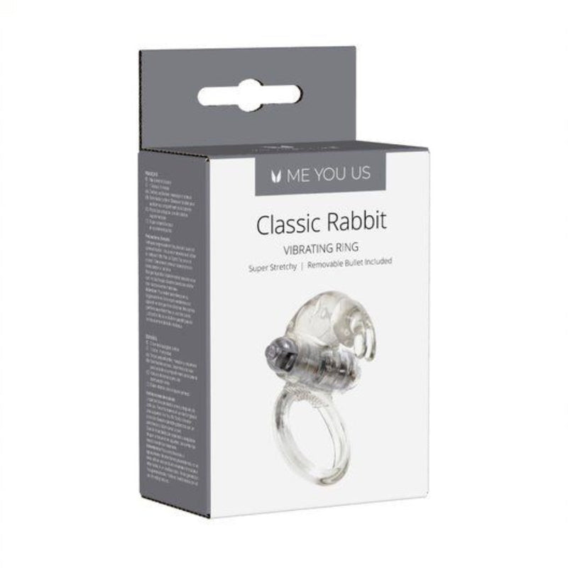Load image into Gallery viewer, Me You Us Classic Rabbit Vibrating Cock Ring Clear - Simply Pleasure

