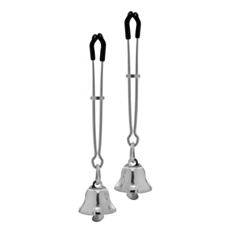 Load image into Gallery viewer, Master Series Chimera Adjustable Bell Nipple Clamps Silver
