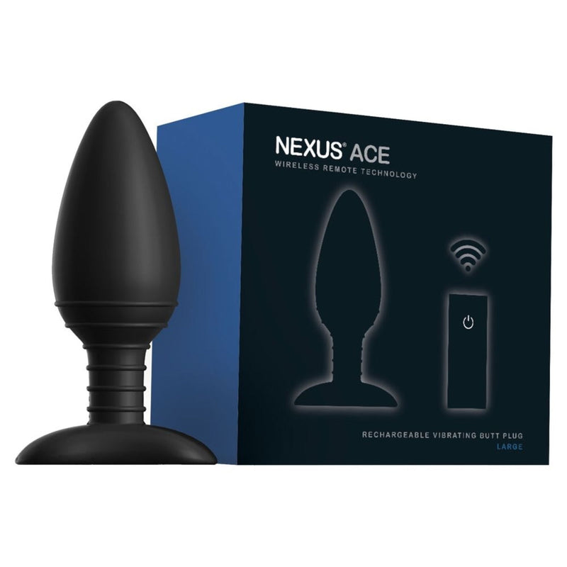 Load image into Gallery viewer, Nexus Ace Rechargeable Vibrating Butt Plug Black Large
