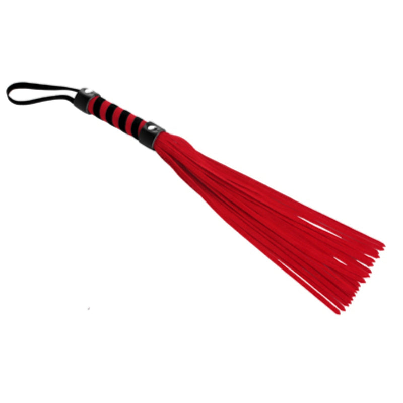 Load image into Gallery viewer, Strict Short Suede Flogger Red Black
