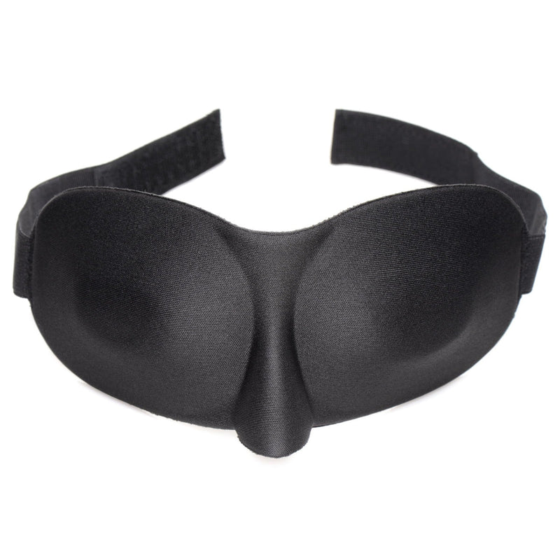 Load image into Gallery viewer, Frisky Deluxe Black Out Blindfold Black
