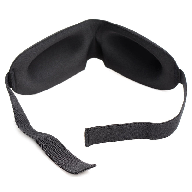 Load image into Gallery viewer, Frisky Deluxe Black Out Blindfold Black
