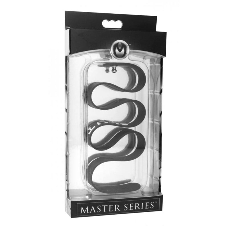 Load image into Gallery viewer, Master Series Slut Silicone Collar Black White
