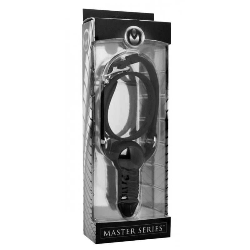 Load image into Gallery viewer, Master Series Suppressor Silicone Face Banger Gag Black
