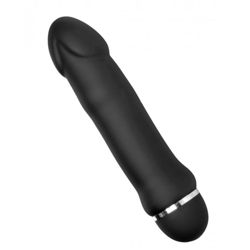 Load image into Gallery viewer, Trinity For Men Multi Rhythm 5X Mode Vibrating Silicone Dildo Black
