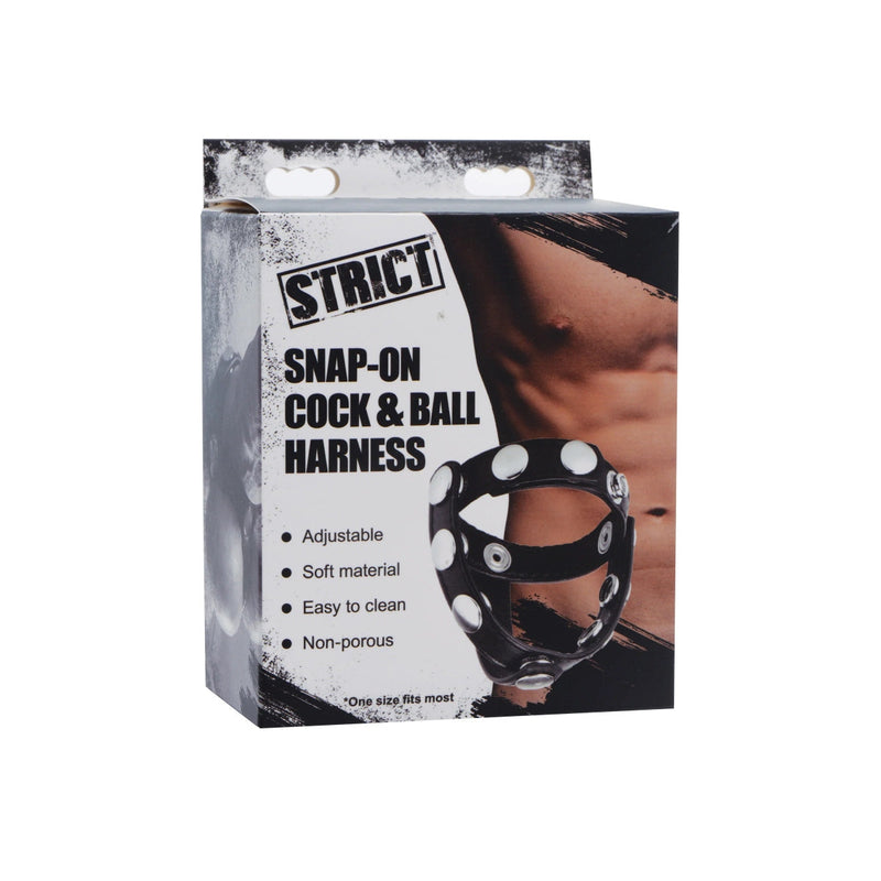 Load image into Gallery viewer, Strict Snap-On Cock &amp; Ball Harness Black
