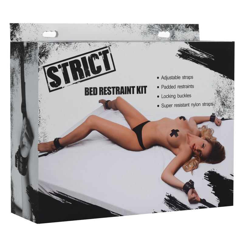 Load image into Gallery viewer, Strict Bed Restraint Kit Black
