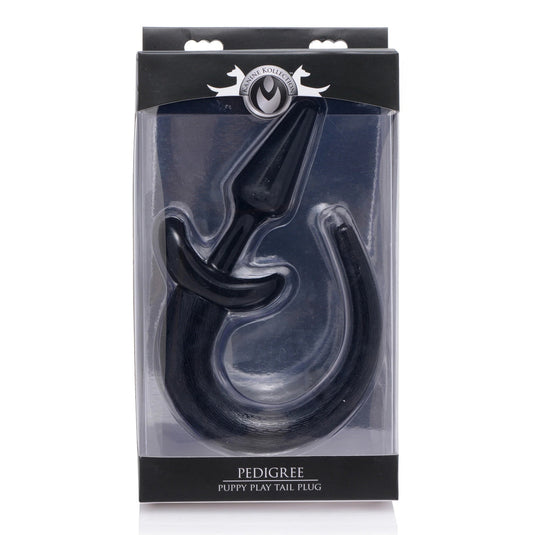 Master Series Pedigree Puppy Play Tail Butt Plug Black