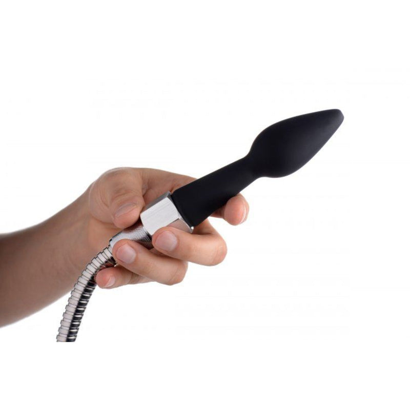 Load image into Gallery viewer, Cleanstream Silicone Enema Attachment Set Black - Simply Pleasure
