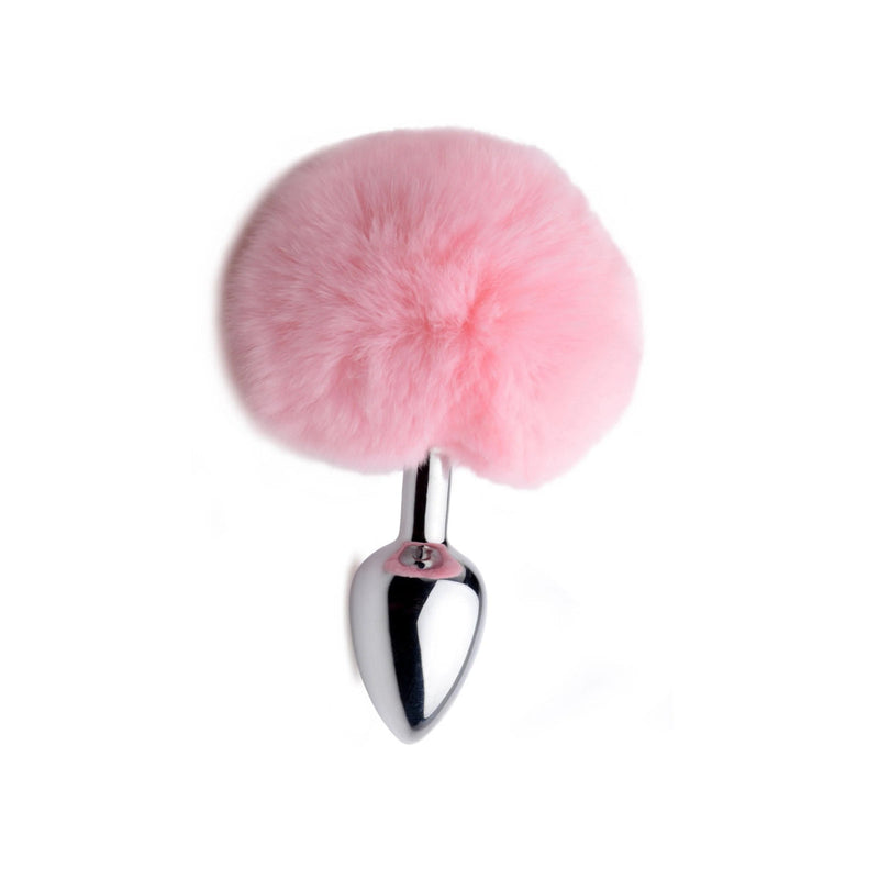 Load image into Gallery viewer, Tailz Fluffy Bunny Tail Butt Plug Pink
