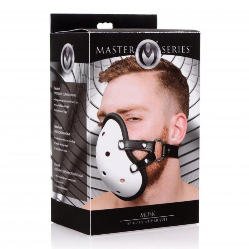 Load image into Gallery viewer, Master Series Musk Athletic Cup Muzzle White Black
