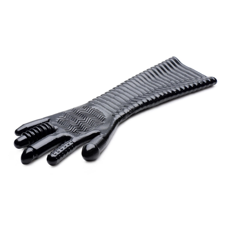 Load image into Gallery viewer, Master Series Pleasure Fister Textured Fisting Glove Black
