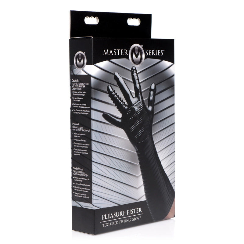 Load image into Gallery viewer, Master Series Pleasure Fister Textured Fisting Glove Black
