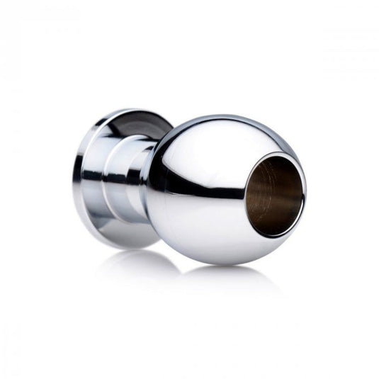 Master Series Small Abyss Hollow Anal Dilator Silver 1.5 Inch