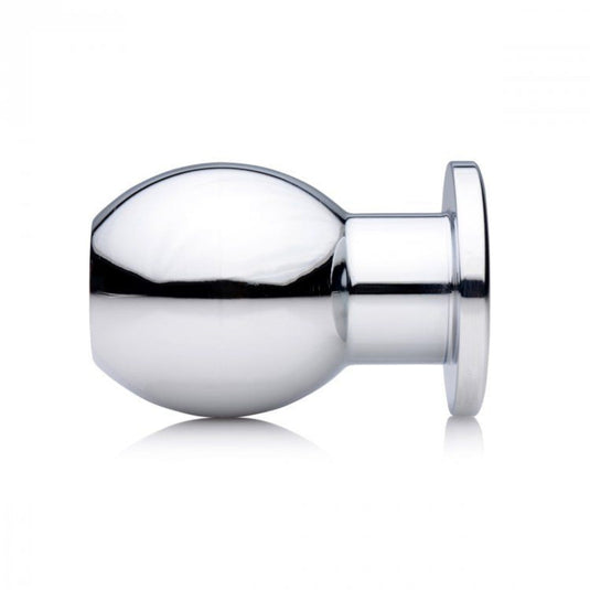 Master Series Small Abyss Hollow Anal Dilator Silver 1.5 Inch