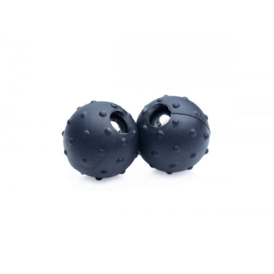 Master Series Dragon's Orbs Nubbed Silicone Magnetic Balls Black
