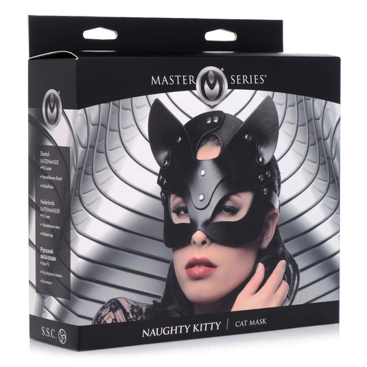 Master Series Naughty Kitty Cat Mask Black